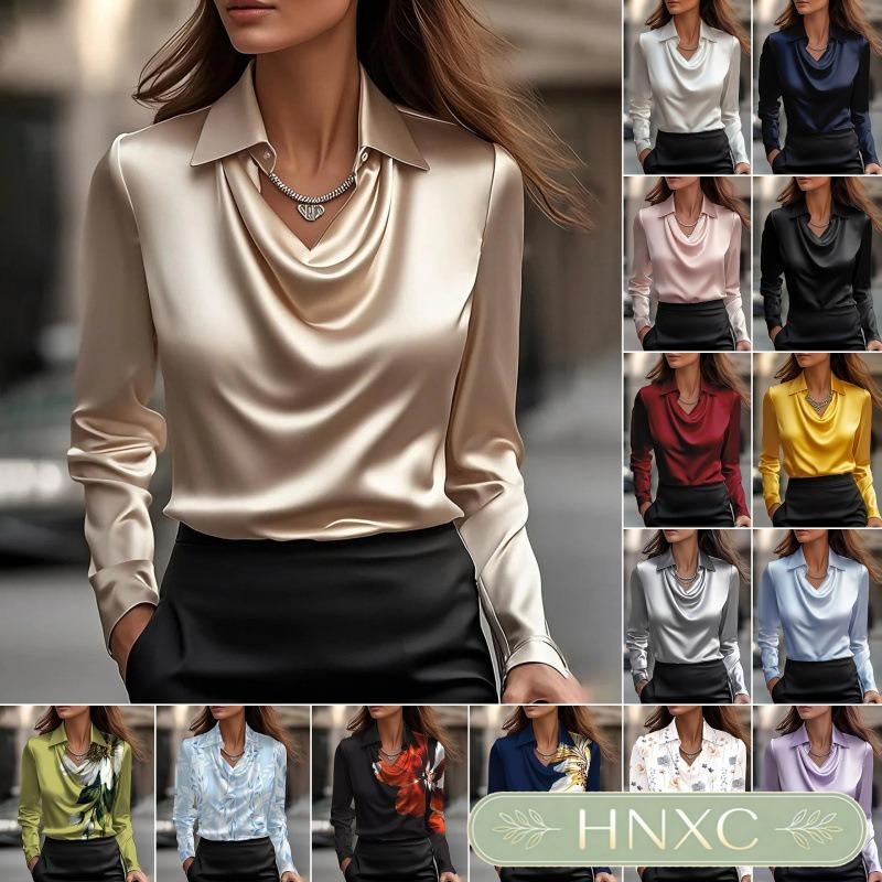 HNXC Moda Donna Manica Lunga Autunno Inverno Casual Camicette & Camicie Classico Squisito