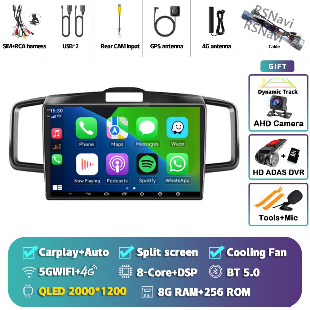 Android 14 Carplay Car Radio For Honda Freed 2008 - 2016 Multimedia Video Player Navigation GPS Stereo AI Voice DVD 360 Camera