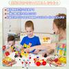 Jecimco Wooden Carpenter Educational Toy for DIY Assembly Toy Set for Boys and Pretend Carpenter Pretend Play Toy, 2-in-1 Kids, Girls, Tools, Play,