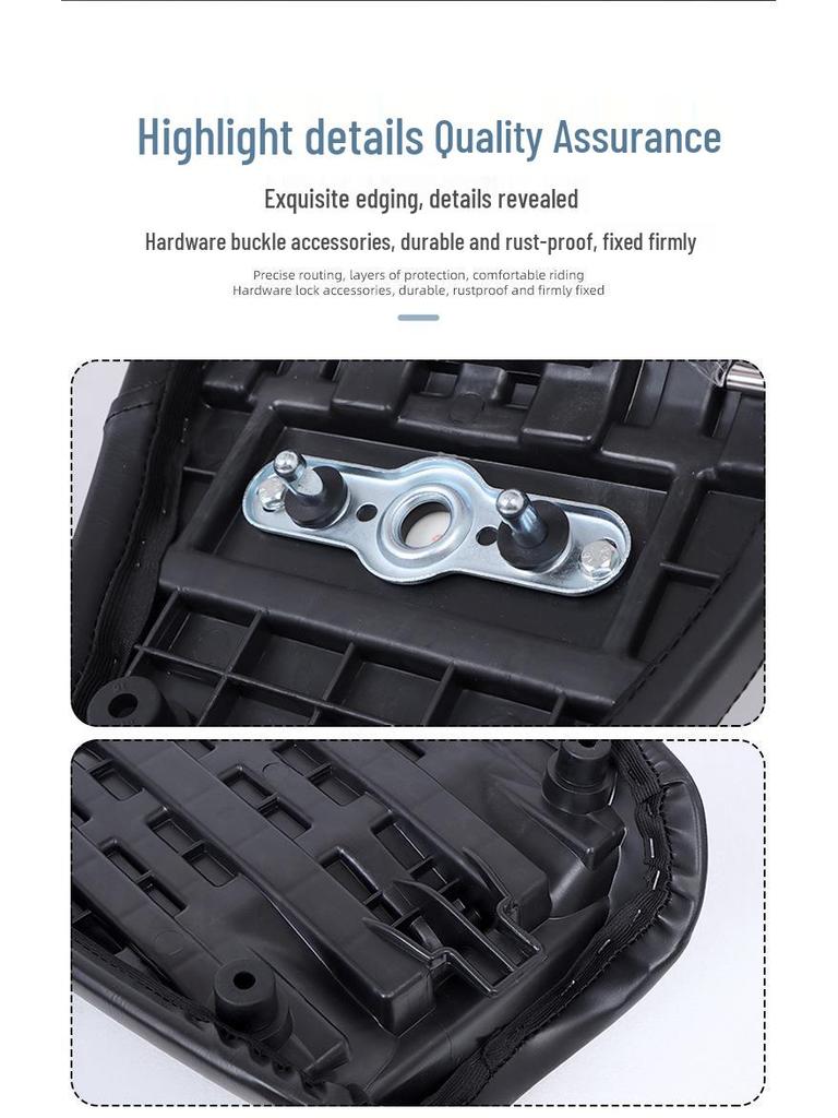 QJ Flash 300 Rozšířený sedák: Měkká, Zesílená a Pohodlná Úprava ve stylu housenky.