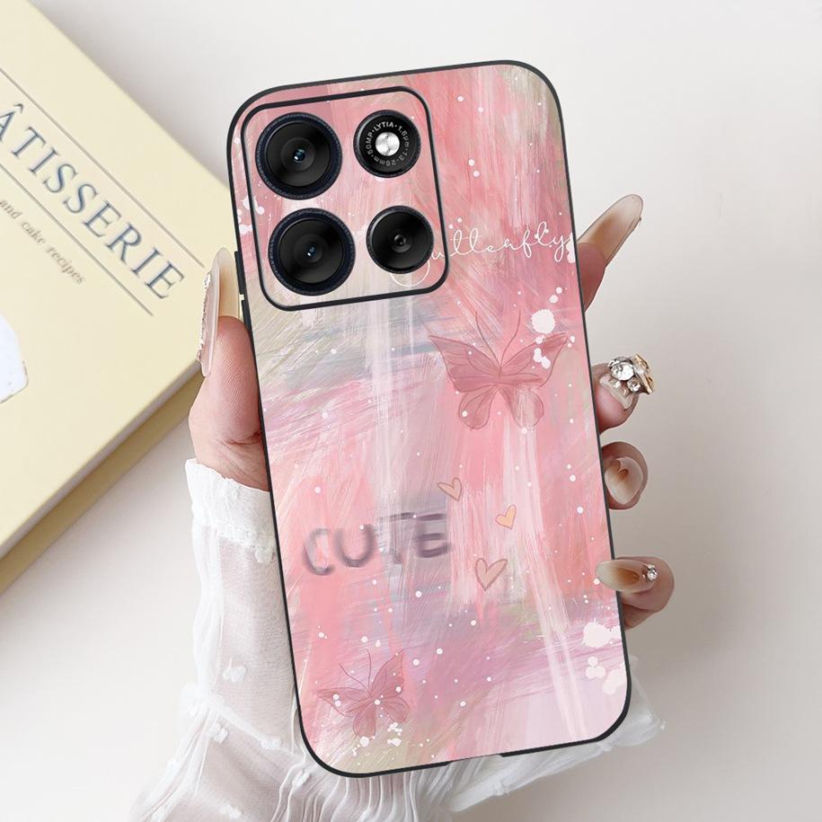 For Motorola Moto G86 G56 5G Case 2025 Fashion Flower Marble Sunset Capa Soft Silicone Phone Cover For MotoG56 MotoG86 5G Bumper