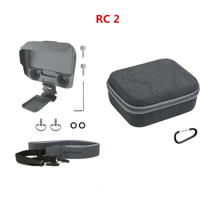 For DJI Mini 4 Pro Air 3 RC 2 Lanyard Shoulder Neck Strap Hanging Sling Screen Remote Control Joystick Sun Hood Tempered Film