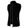 Mens Slim Fit Knit Fleece Zip Up Vest With Pockets