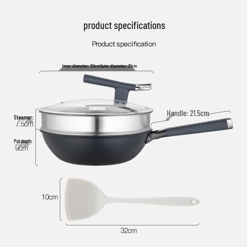 Debo Sullivan 304 Stainless Steel Wok
