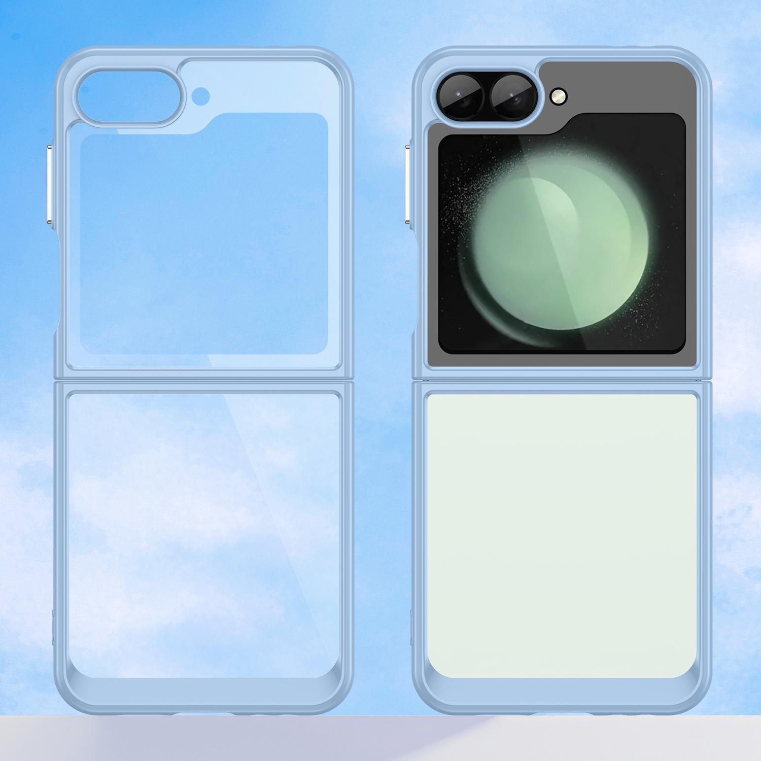 

For Samsung Galaxy Z Flip6 5G Case TPU+Acrylic Shockproof Phone Cover Transparent