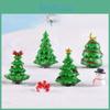 Beautifully Crafted Micro Landscape Christmas Tree Resin Decoration For Home Use