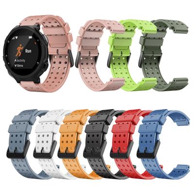 Pasek do zegarka oddychający, jednokolorowy, miękki silikonowy pasek do inteligentnej bransoletki Garmin Forerunner 220 230 235 235lite 630 620 735 735xt