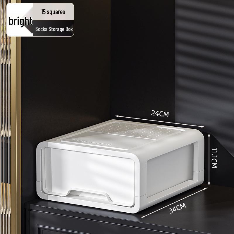 Three-in-One Drawer-Style Underwear, Sock & Panty Organizer Box