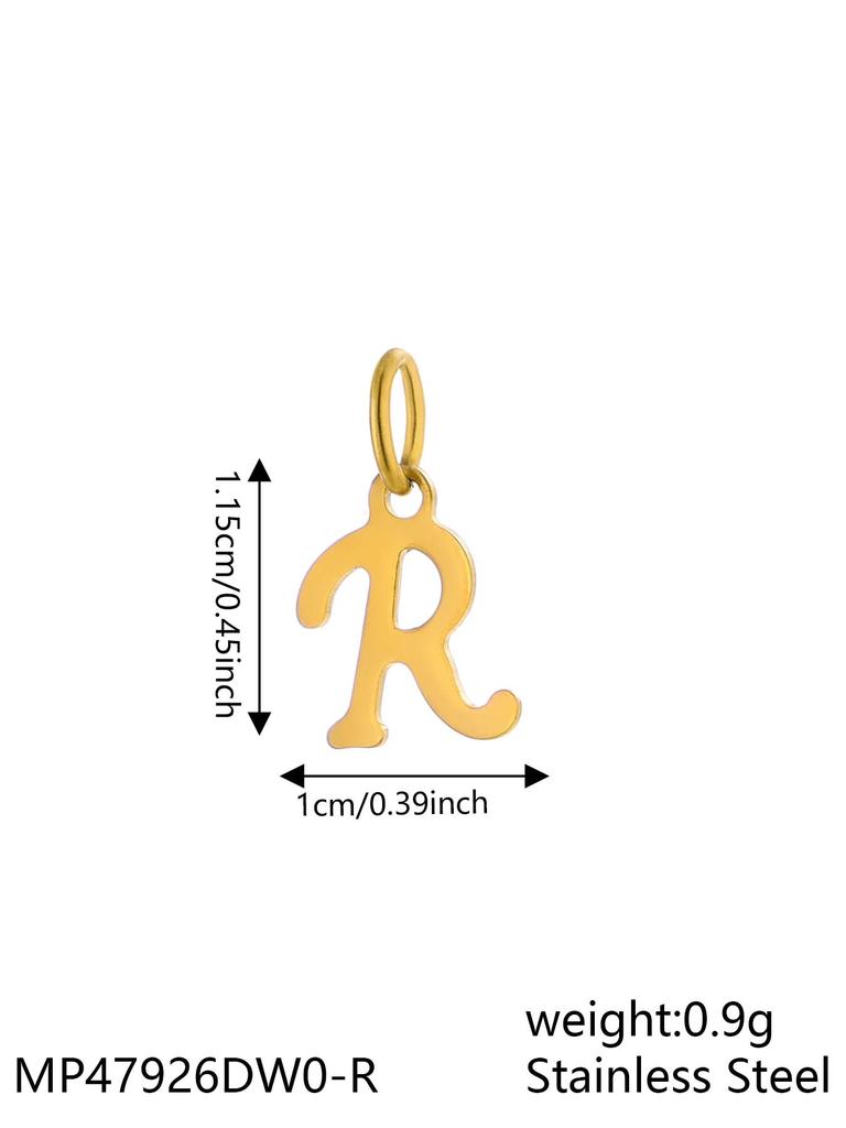 CARLIDANA INS New Fashion Initial Charm Stainless Steel 18K Gold Plated Letter Pendant Alphabet Necklace for DIY Jewelry