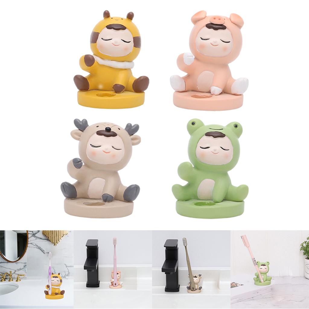 Funny Toothbrush Holder Stand Organizer Toothbrushes Storage Rack for Hotel Bathroom Vanity