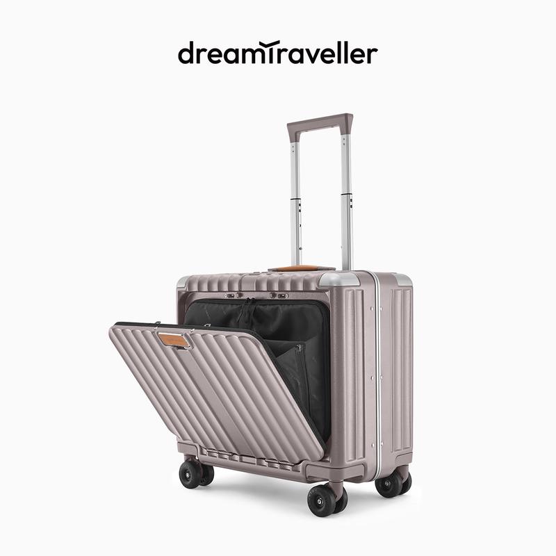 Dream Traveler Front-Opening Carry-on Suitcase 18 inch Carry-on