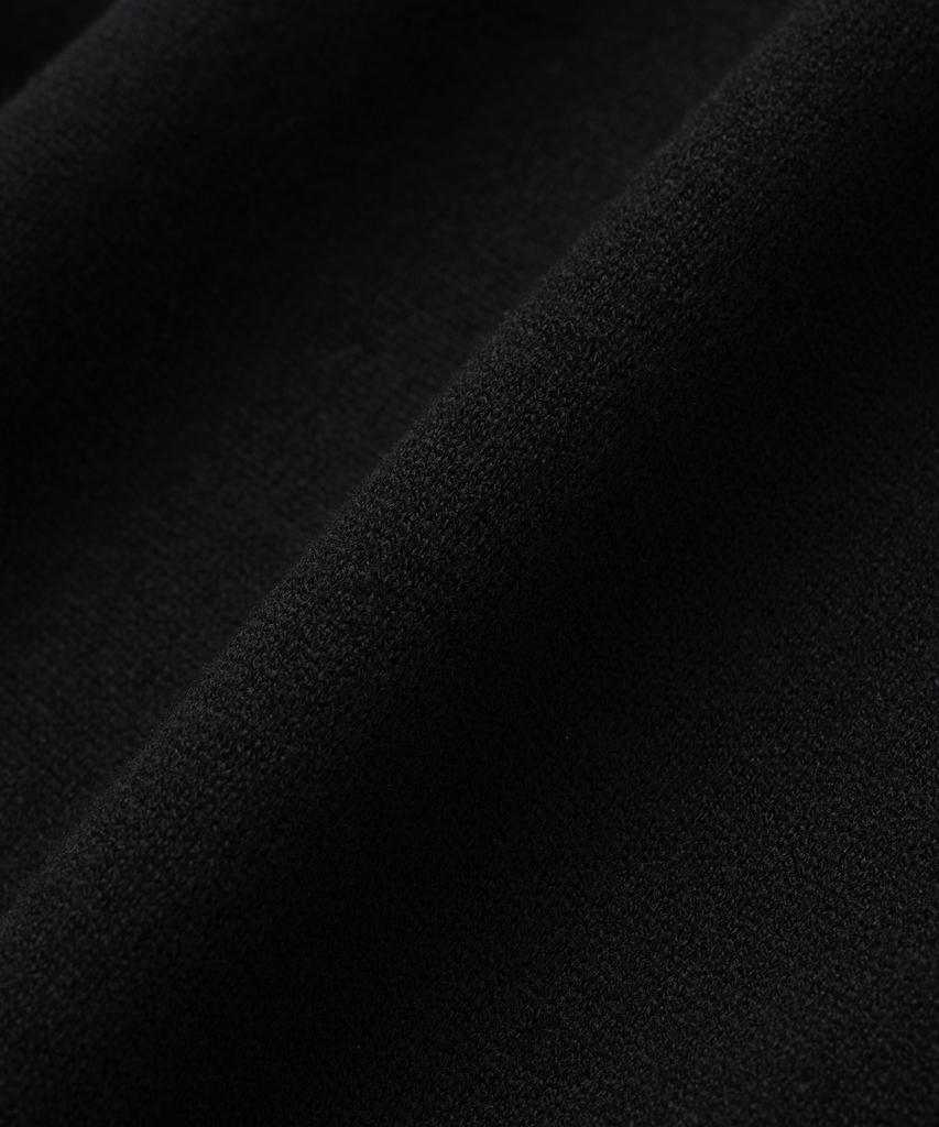 KNITTED Basic Essential Crop Round Knit Black