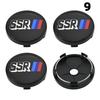 4PCS OD 58MM/60MM/63MM/65MM Cap For Rims SSR XXR Emblem Wheel Center Cap Sport Car Logo Wheel Cover Hub caps