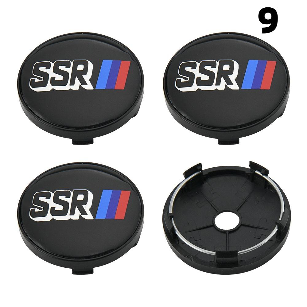 4PCS OD 58MM/60MM/63MM/65MM Cap For Rims SSR XXR Emblem Wheel Center Cap Sport Car Logo Wheel Cover Hub caps