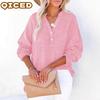 Women's Fashion Casual  Long Sleeve POLO Neck Blouses & Shirts Unique Design