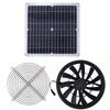 5V 10W Solar Panel Powered Fan Quite Operation Exhaust Ventilator Fan for Greenhouse RV Camping