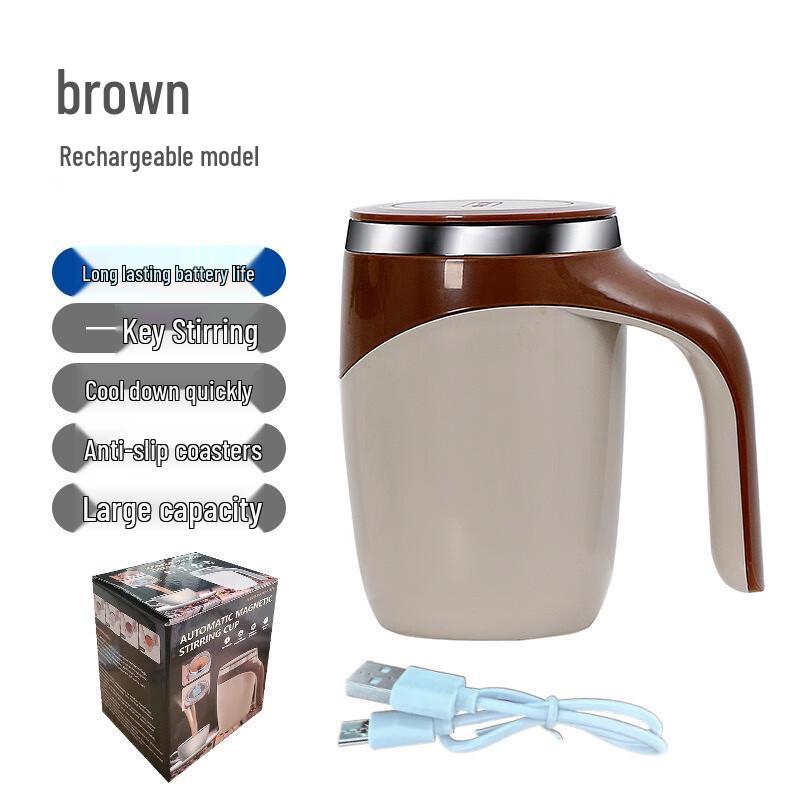 Tao Zhun De 304 Stainless Steel Automatic Self-Stirring Coffee Mug