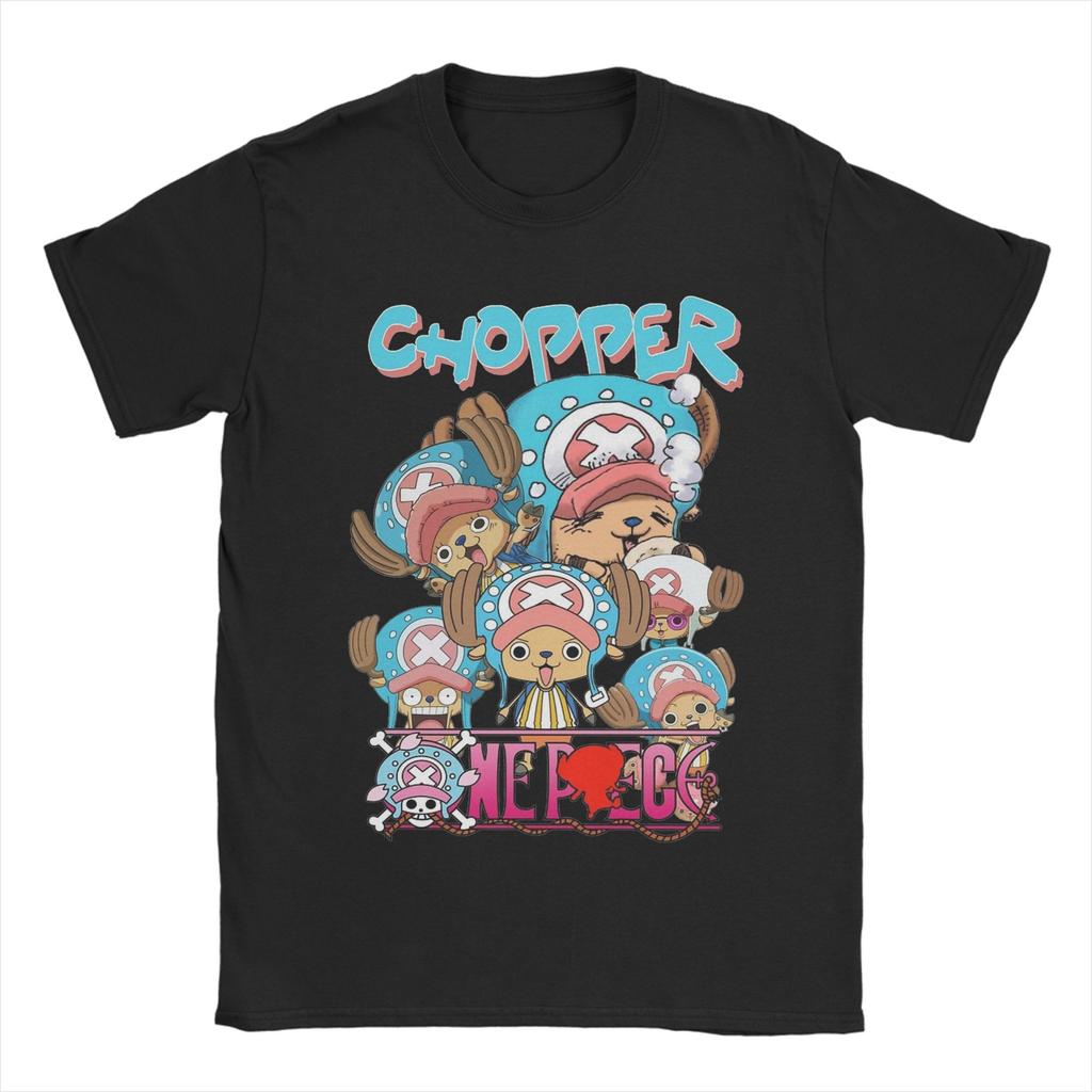 Casual Cute Tony Tony Choppers TShirt Men O Neck 100 Cotton T Shirt Japanese Anime Short Sleeve Tee Shirt Gift Idea Tops