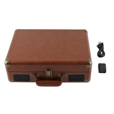 Vinyl Record Player Bluetooth 5.0 3 Speed Stereo Vintage Turntable Phonograph with Dust Cover Dark
