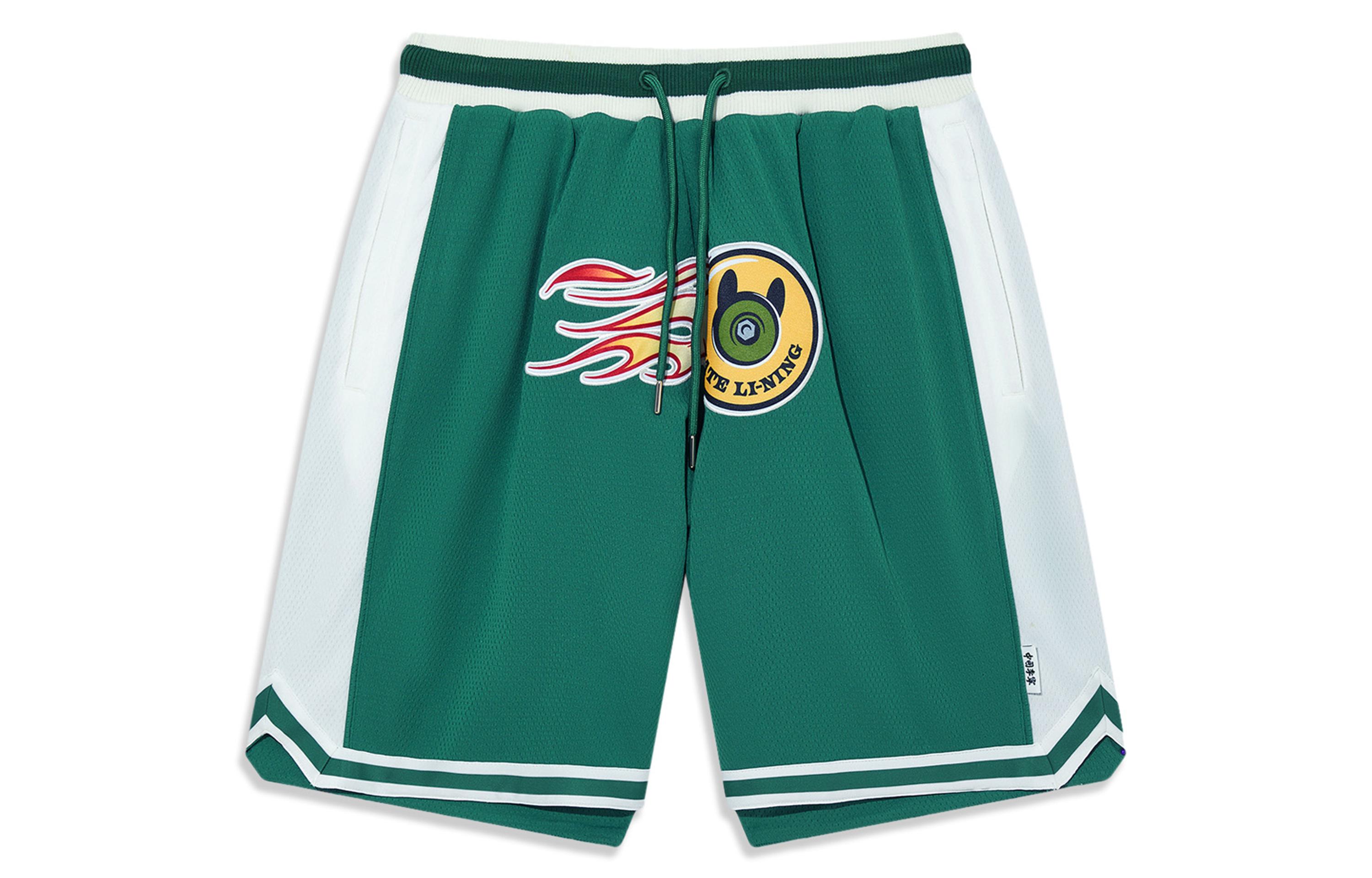Li Ning Casual Shorts Men s Green Moderate AKST681-2 L