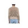 Zara Strukturiertes Mesh Einfarbig Schlichtes Langarm Strickoberteil Damenoberteile Dunkelbeige 6771013-731