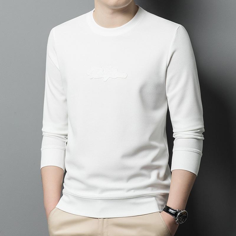 Spring and Autumn New Men's Sweater Zhongqing Men's Fashion Long Sleeve Top Bottoming Shirt Men's Sweater T-shirt
