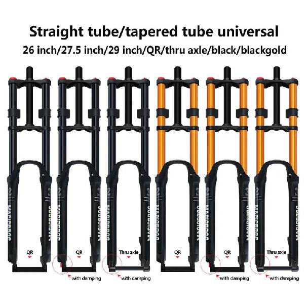 MAGICBROS MG-FK328A Double Shoulder MTB Air Fork 180mm Travel 26/27.5/29" QR/TA Axle 32mm Stanchion Aluminum-Magnesium Alloy