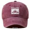 Cartoon Embroidery Vintage Anime Baseball Cap - Adjustable Polyester Hat for Sun Protection and Outdoor Casual Wear