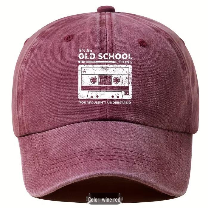 Cartoon Embroidery Vintage Anime Baseball Cap - Adjustable Polyester Hat for Sun Protection and Outdoor Casual Wear