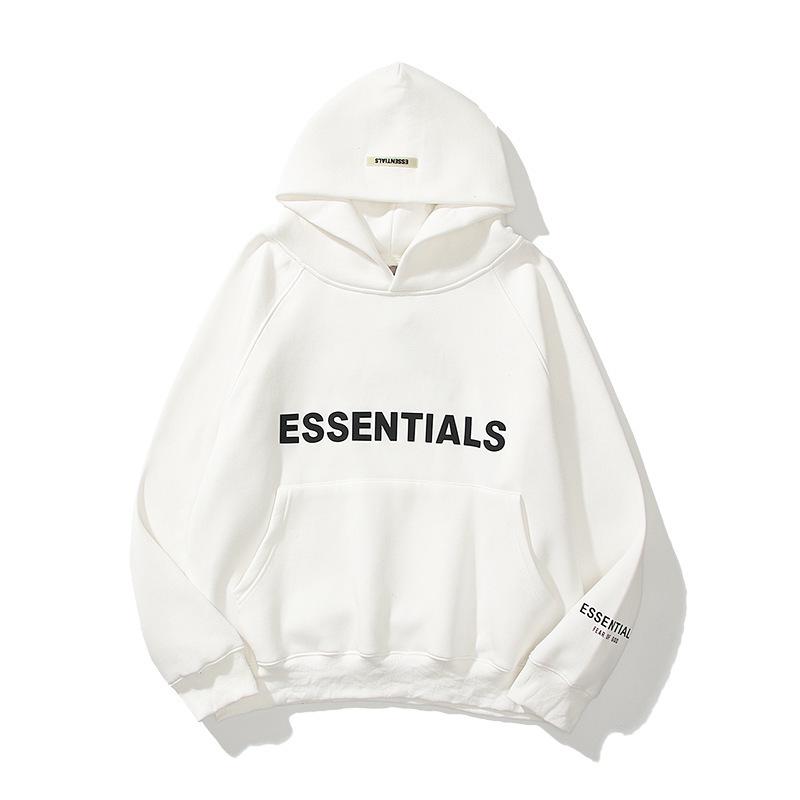 Fear of God Essentials Unisex Fleece Hoodie - Trendy Printed Sweatshirt