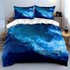 Ocean waves in motion. Print Bedding Set 1 Duvet Cover 2 Pillowcases for Adult and Children Luxury Gift Full Size