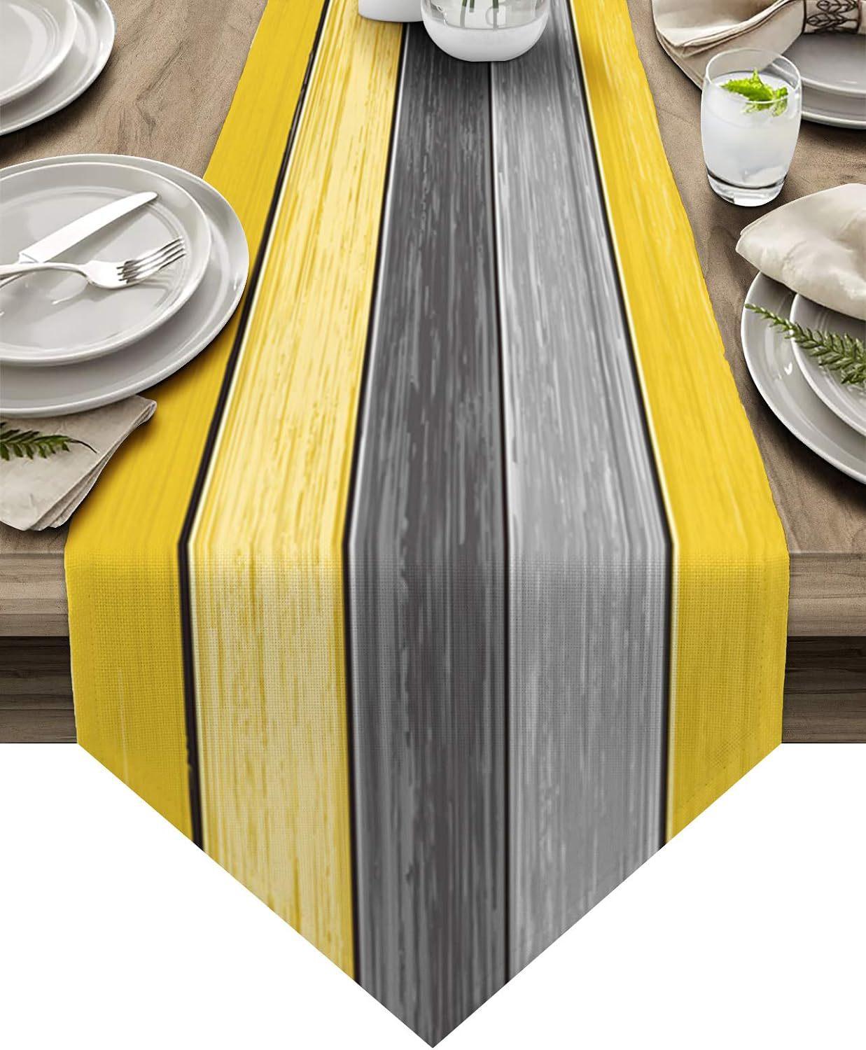 

Мебельная раскладка Цветовой градиент Полосатый принт Лен Обеденный стол Флаг Торжественное ощущение Ткань на ТВ-стойку Скатерть на прихожую 33x120cm