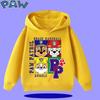 PAW Patrol 2026 Kids Hooded Sweatshirt for Autumn/Winter Long Sleeve 2026 New Style Boys' and Girls' Cartoon Print Sweater
