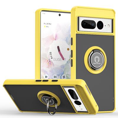 Matný matný kryt na telefón pre Google Pixel 6 7 7A 8 Pro Odolný voči nárazom Ochrana proti pádu Magnetický s držiakom na prsteň