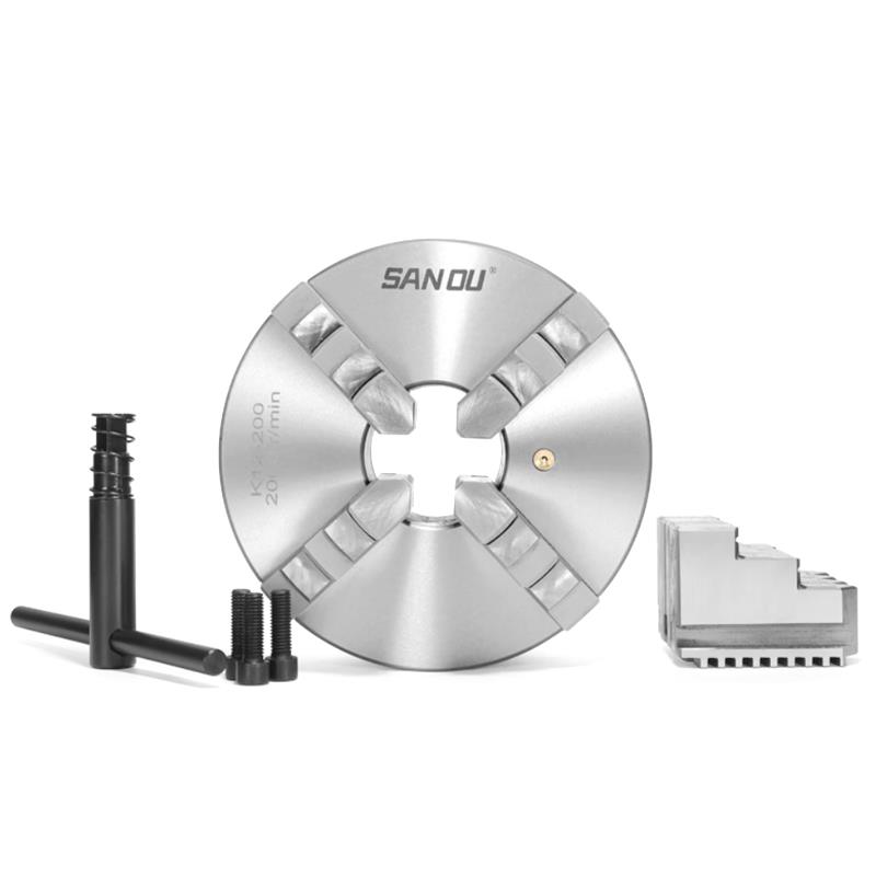 K12 4 Jaw Self-Centering Chuck K12-80 K12-100 K12-125 K12-130 K12-160 K12-165 200 250 Precision CNC Lathe Fixture Scroll Chuck Tire Chucks 1