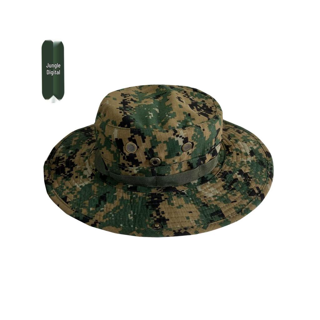 Camouflage Sun Protection Set: Windproof Fisherman Hat & Cycling Balaclava for Outdoor Adventures