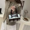 Girly style pleated bow single shoulder messenger bag niche design sense summer fashion portable pleated dumpling bag tide