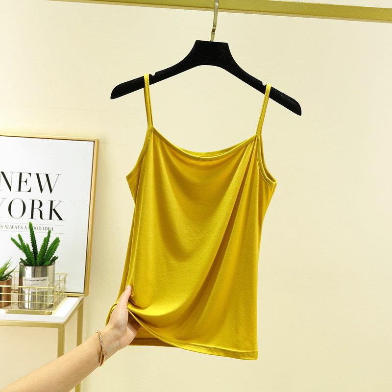 Modal Suspender Vest Women's Short Slim-fitting and Thin Large-size Top, Spring and Summer Inner Matching Student Black Bottoming Shirt