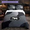 Set Biancheria da Letto Calcio Derby County 3 Pezzi Morbido Copripiumino con Federe Set Decorazione Camera da Letto per la Casa