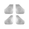 For Hyundai Santa Fe MX5 2024 2025 Stainless Steel Silver Auto Speaker Cover Car Subwoofer Grille Net Accessories LHD