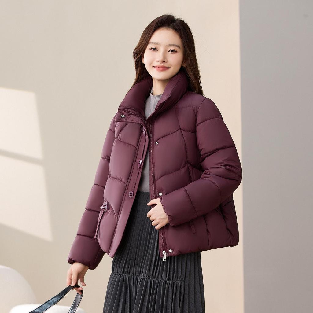New Style Short Cotton Coat for Women In Autumn and Winter New Fashionable Style Stand Collar Thickened Warm Women's Cotton Coat