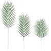 5pcs Large Fake Tropical Palm Leaves Plastic Artificial Leaves Artificial Green Palm Leaves  Wedding
