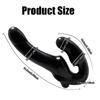 Dobbelthodet dildo Kraftig fjernkontrollvibrator for par knullet av lesbisk dobbel penetrasjon trådløs vibrator rumpe anal anal vibrator