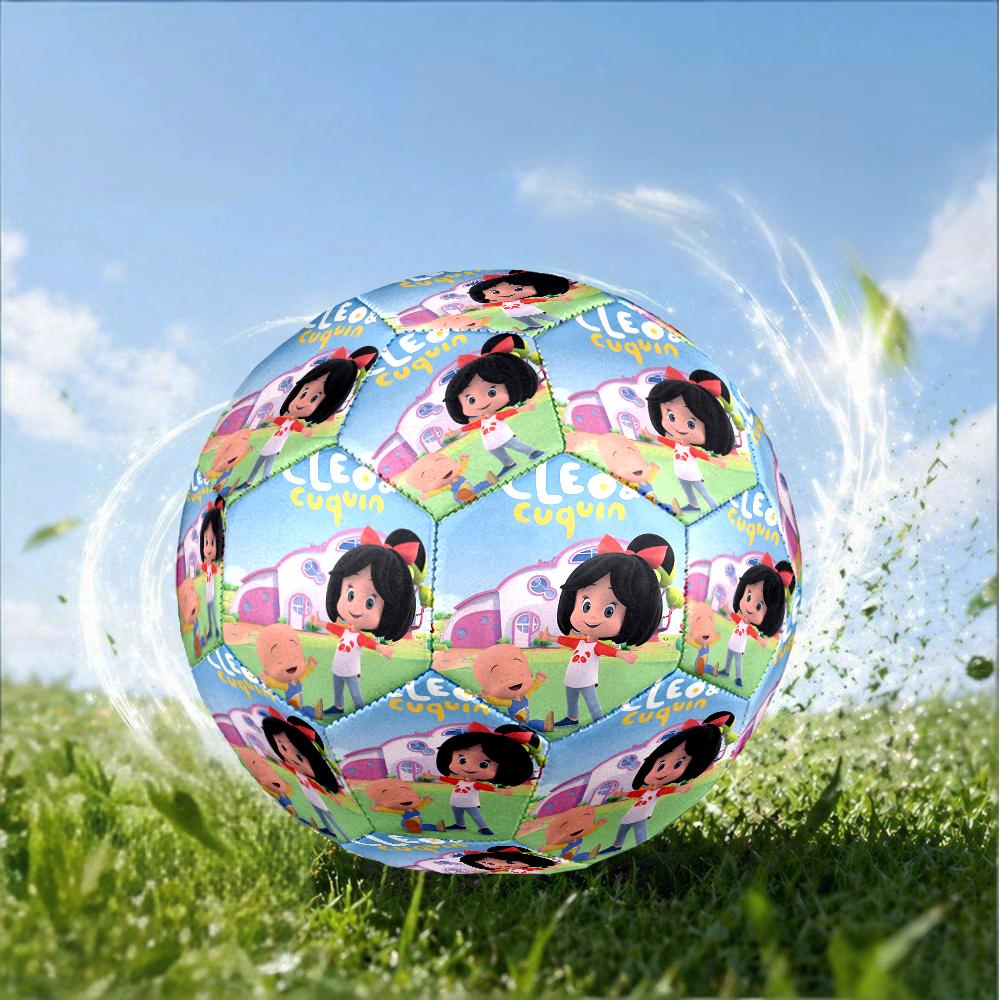 Cleo And Cuquin Size 5 Soccer Ball,Indoor/Outdoor Suitable for Training Matches Tournaments Practice Games Perfect Gift for Fan