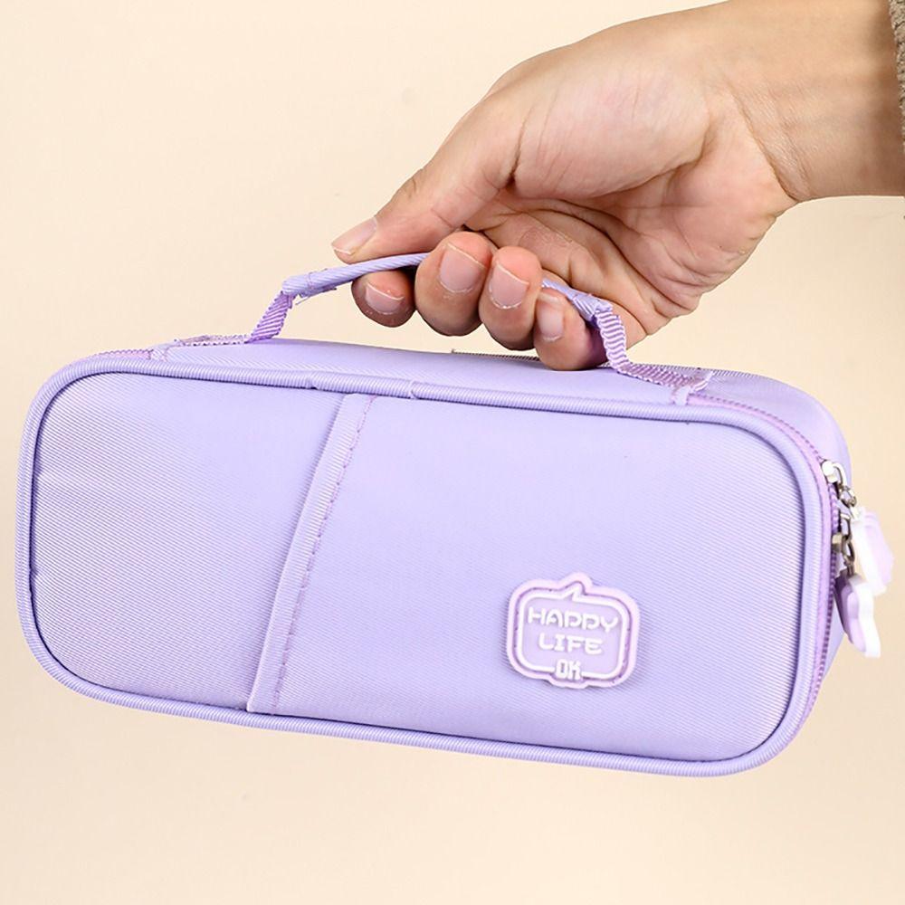 

Холщовая сумка для хранения канцелярских принадлежностей Многофункциональная сумка для ручек Пенал большой вместимости Для девочек и мальчиков