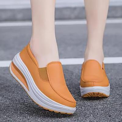 Spring Soft Outsole Work Shoes Black Swing Shoes Plus Size Wedges Single Shoes Zapatillas