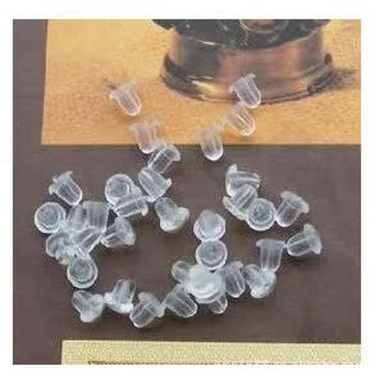 Earring Backs with Earplugs - Pack of 100 (Jewelry Accessory) Earplugs