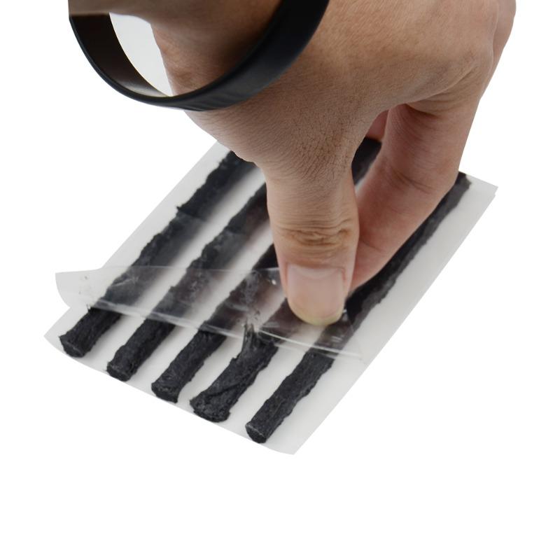 50pcs Tubeless Tire Repair Strips Stiring Glue Rubber Strip Seals Tyre Puncture Studding for Truck Car Motor Accessories Tools