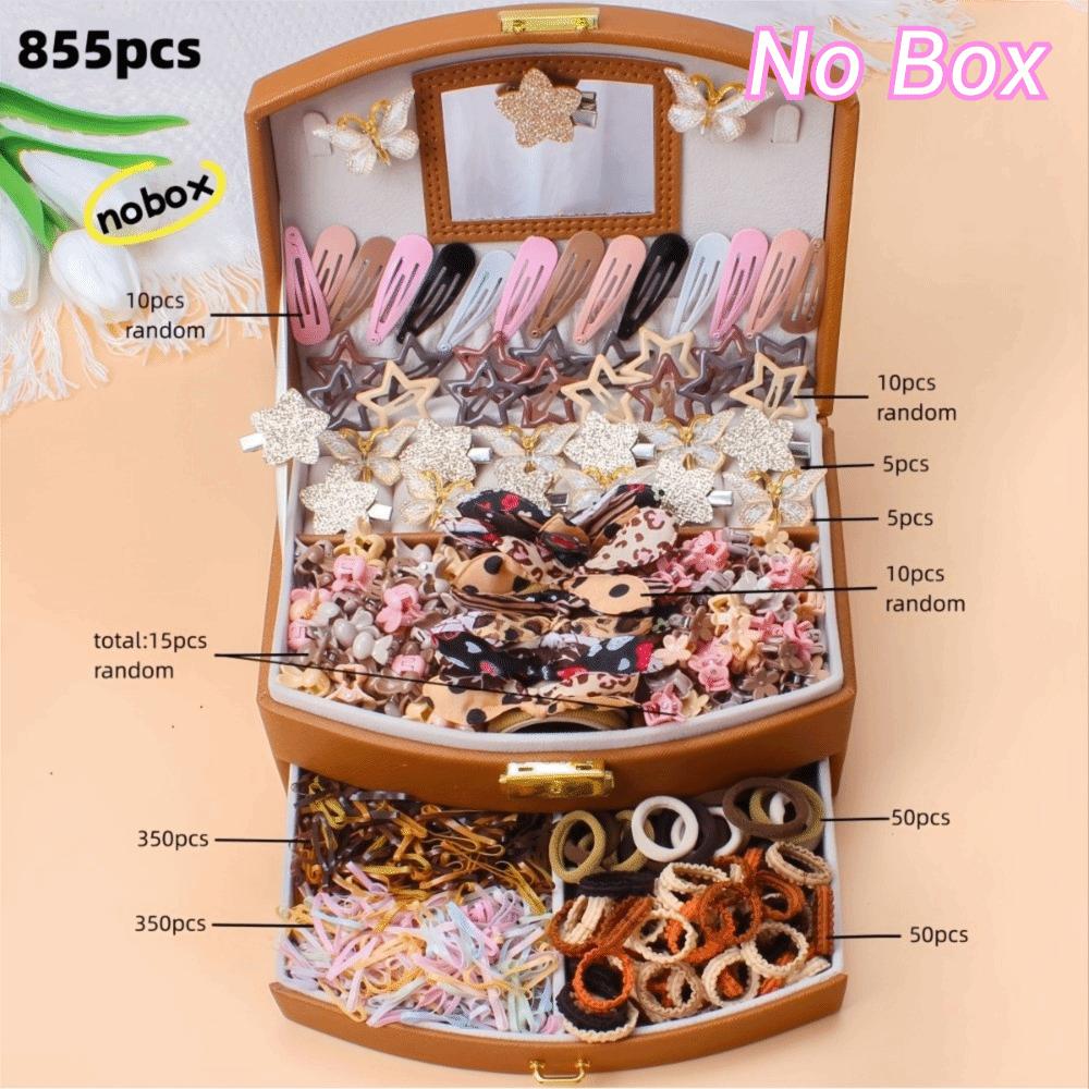 High Elastic Hair Accessories Set Colorful Hair Clips Frangipani Girls Hair Bands Girls Children
