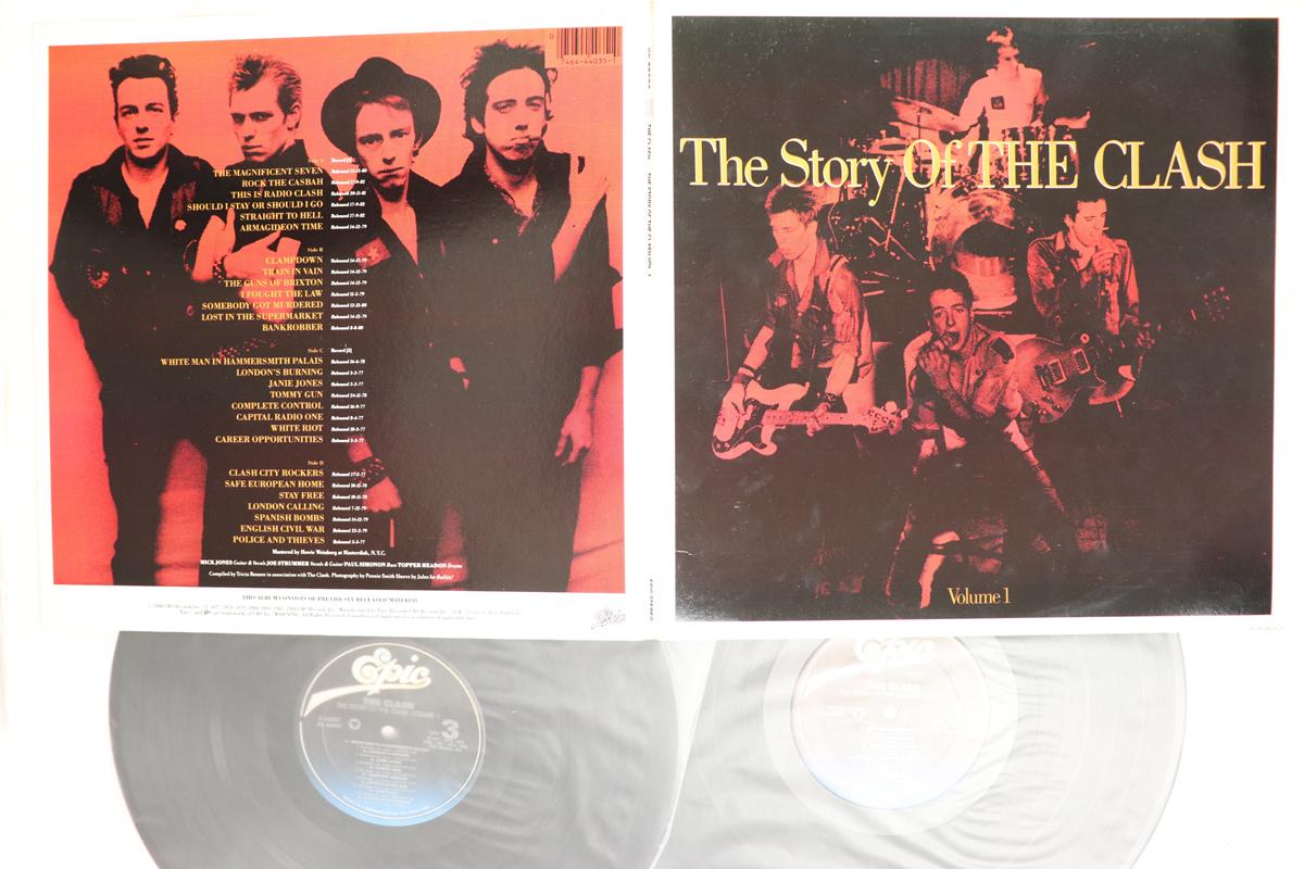 LP Record CLASH  Story Of The Clash Volume 1 E44036E244035 EPIC 1988 US Rock Used